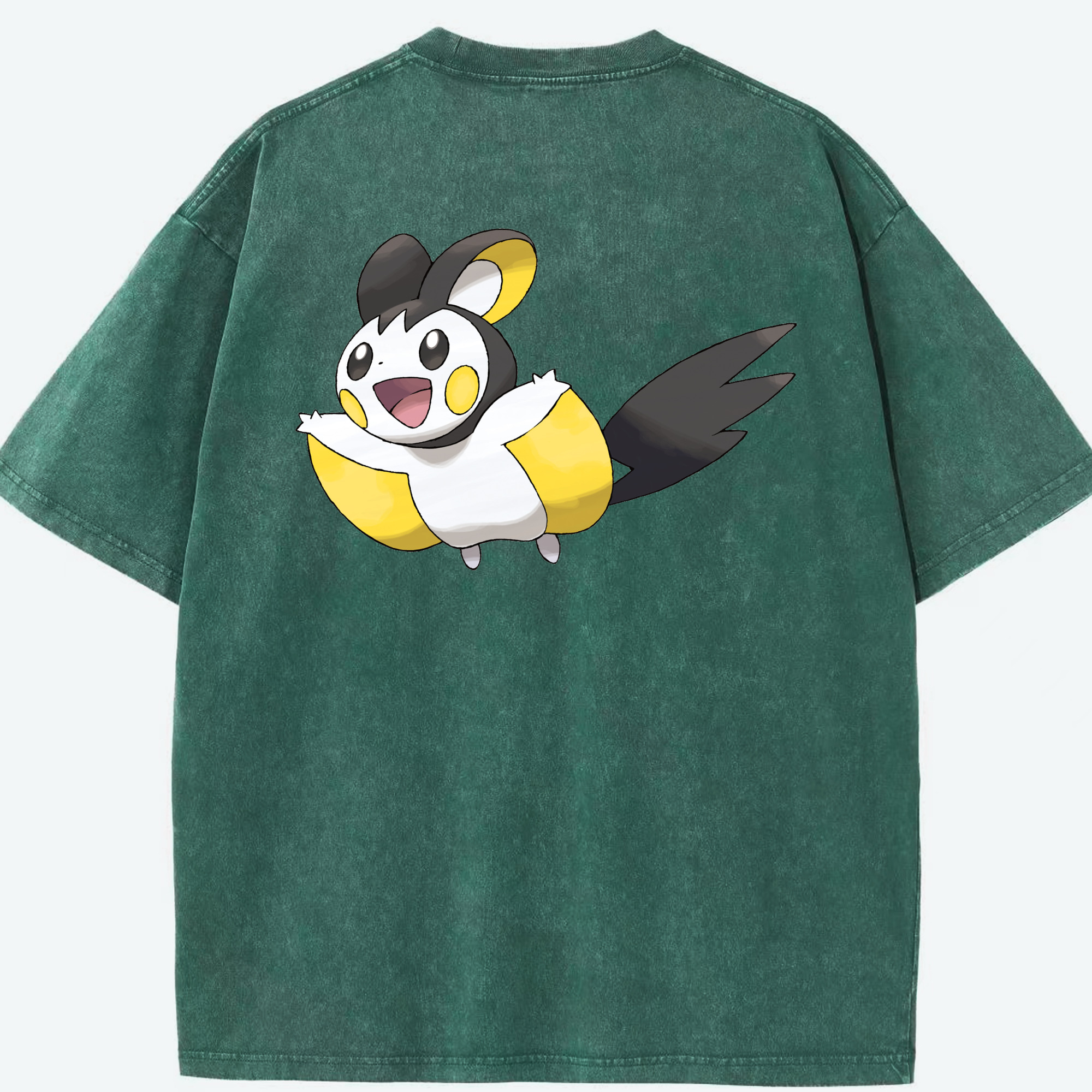 （画像用） ポケットモンスター Pokémon 綿100% ヴィンテージ風 半袖Tシャツ（背面プリント）